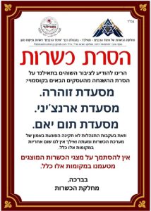 הסרת כשרות ממסעדת זוהרה, תום יאם וארנצ'יני בקוסמויי תאילנד.
